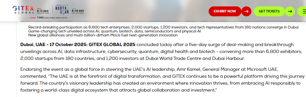 Trade show statistics